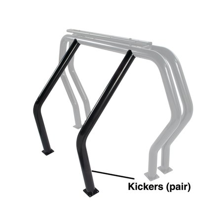 GO RHINO 83-11 RANGER/86-00 MAZDA B-SERIES KICKERS BED BARS-BLACK 9370B